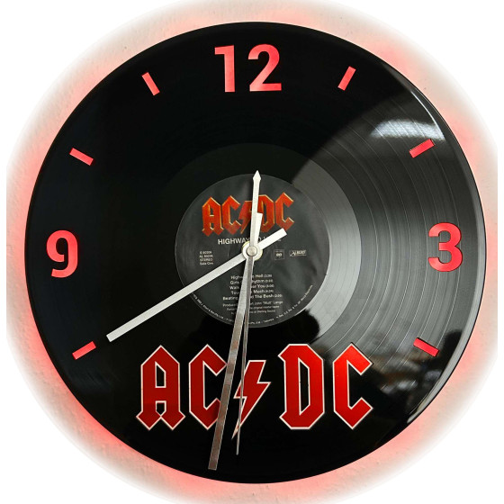 Hodiny - AC/DC - (Podsvícené)